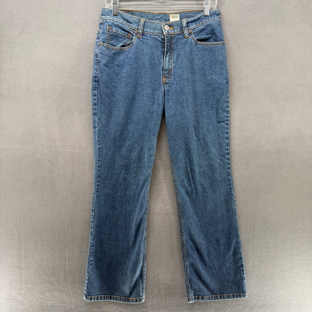 Levi Strauss Co Womens Jeans Blue Bootcut Mid Rise Cotton Blend Size 30 x 32